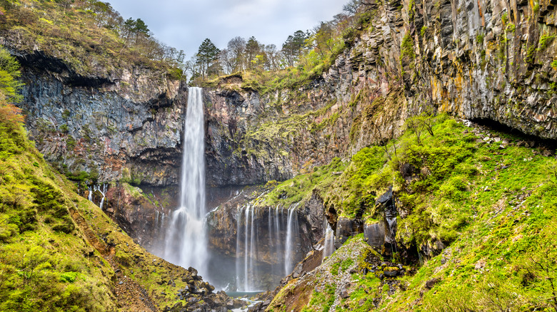 One of highest waterfalls in Japan is in Nikko National Park
