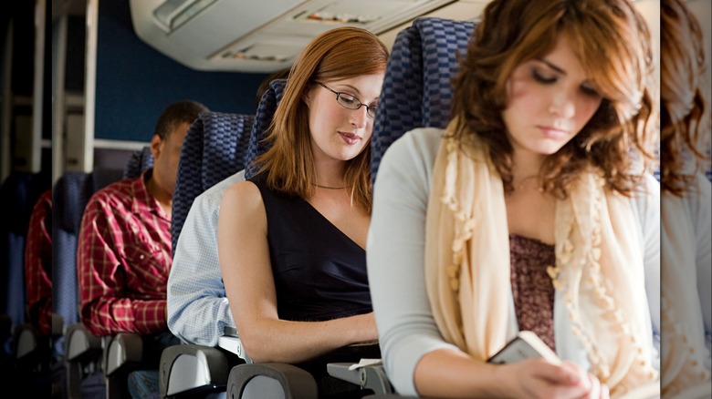 people seated on plane