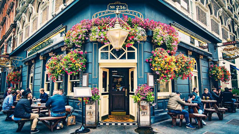 Traditional British pub London UK