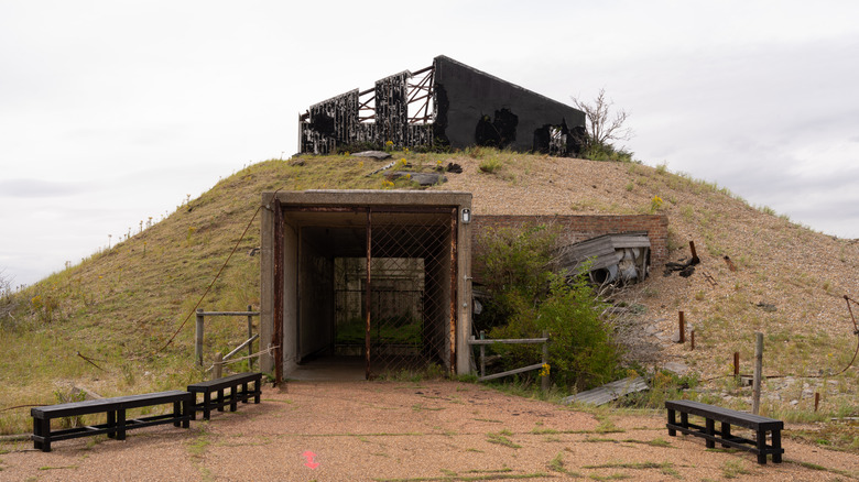 An abandoned bunker in Orford Ness, U.K.