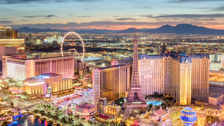 cityscape of Las Vegas Strip