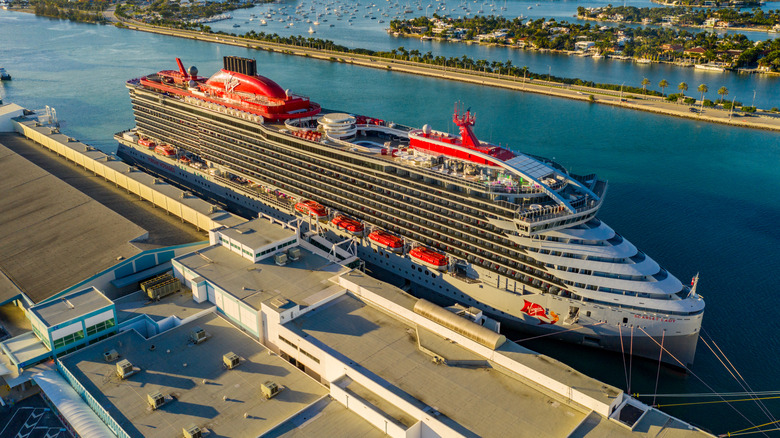 Virgin ship docked