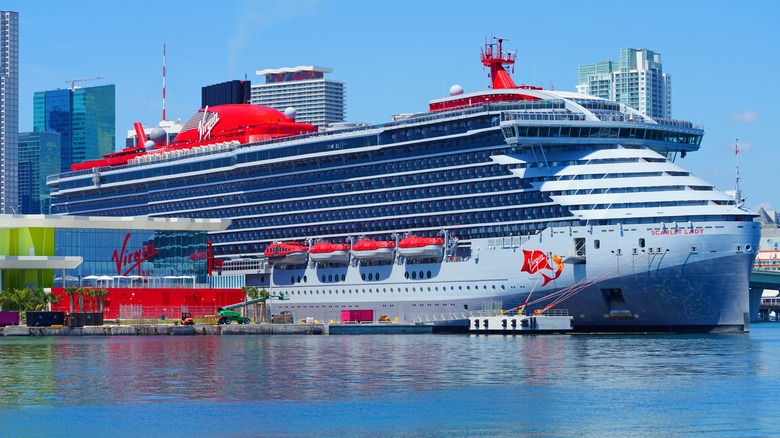 Virgin ship docked