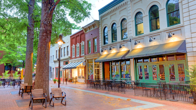 Downtown mall of Charlottesville