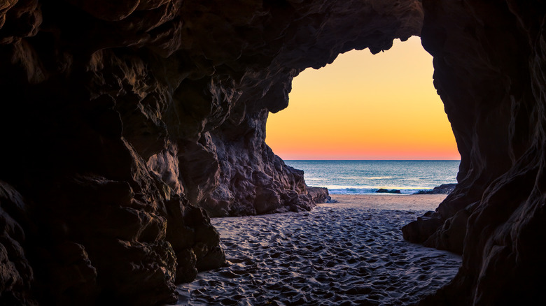 Sunset at Leo Carillo Beach in California