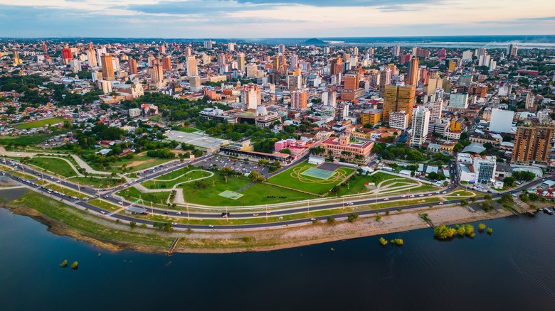 Asuncion from above