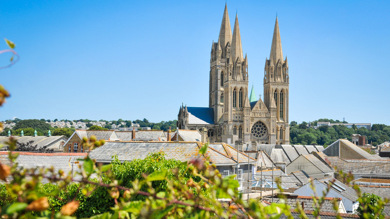 Cathedral in the town of Truro in Cornwall, England