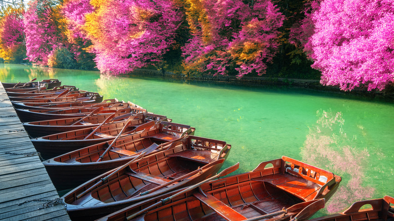 Boats at Plitvice Lakes