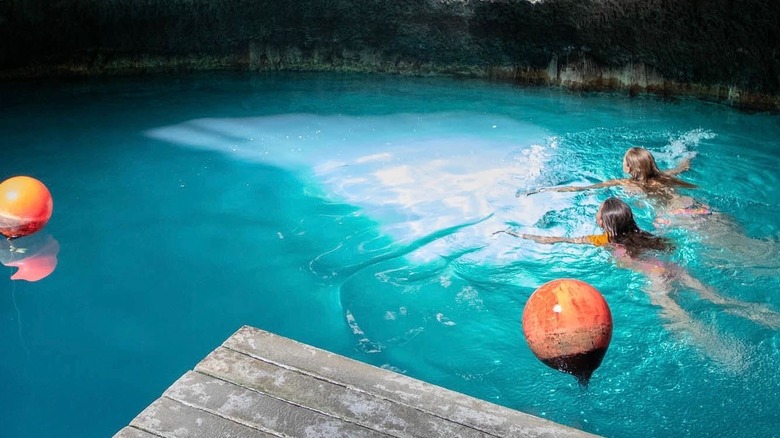 Swimming in Homestead Crater