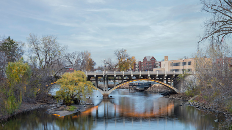 river and bridge in Anoka, Minnesota