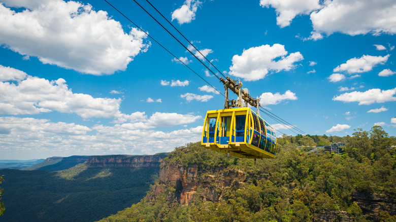 Cable car at Scenic World in Blue Mountains