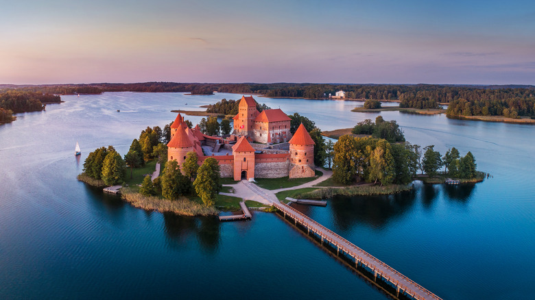 Trakai Castle in Galve Lake