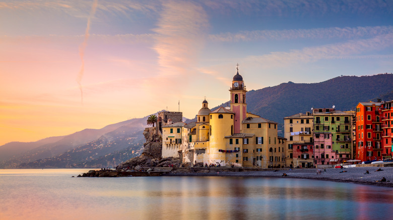 View of Camogli from the sea