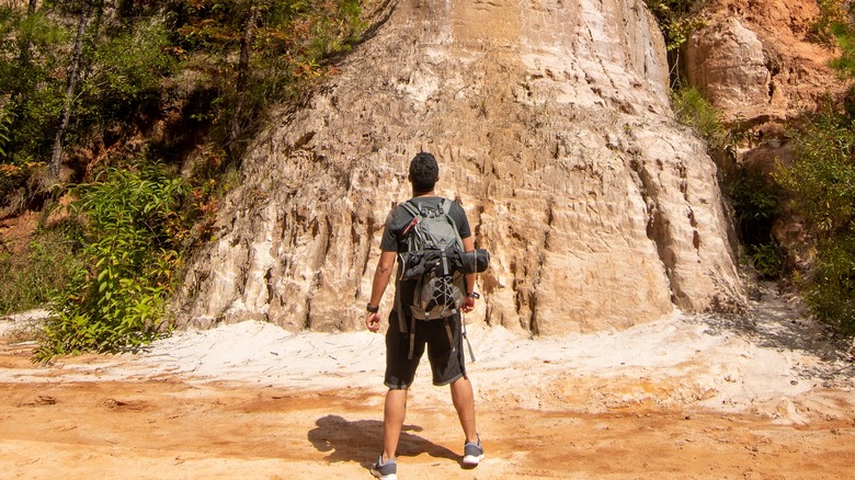 Hiker in Providence Canyon State Park