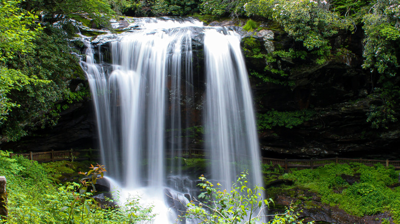 Dry Falls in the Cullasaja River, North Carolina