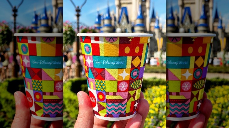 Colorful cup at Walt Disney World