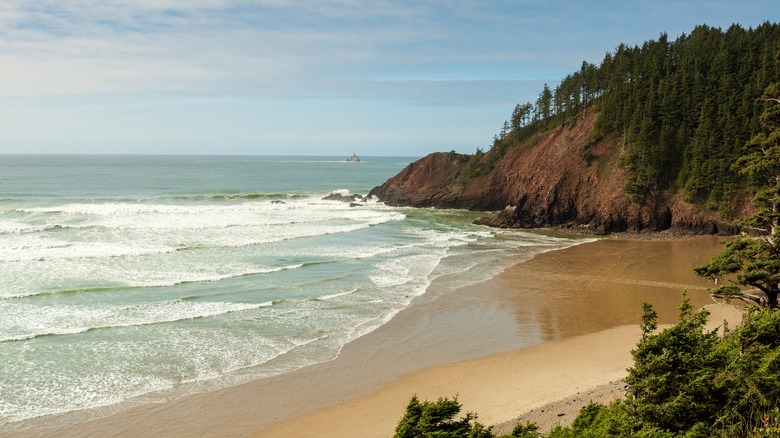 Indian Beach's coastline