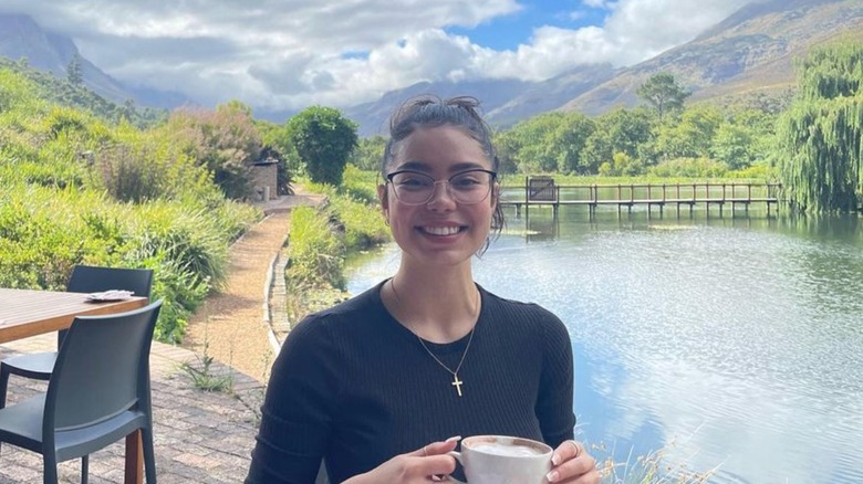 Auli'i Cravalho posing in South Africa