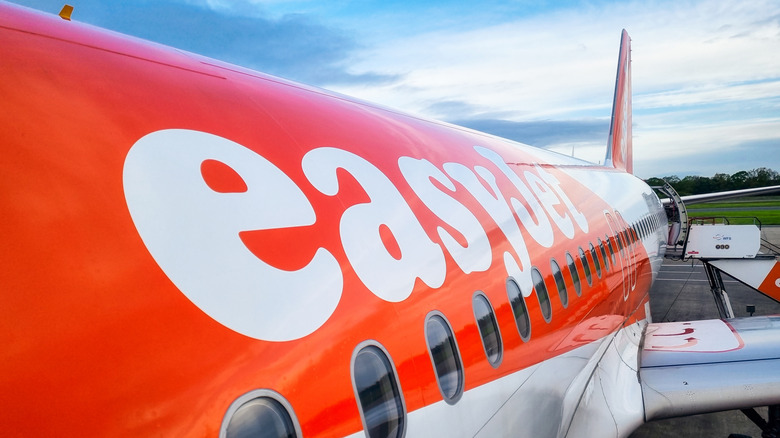 Fuselage of an Easyjet plane