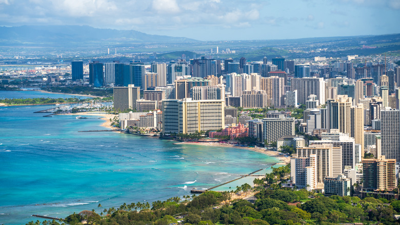 Legendary skyline of Honolulu