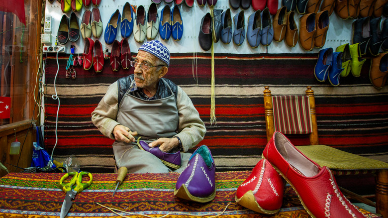 Artisan shoemaker, Turkey