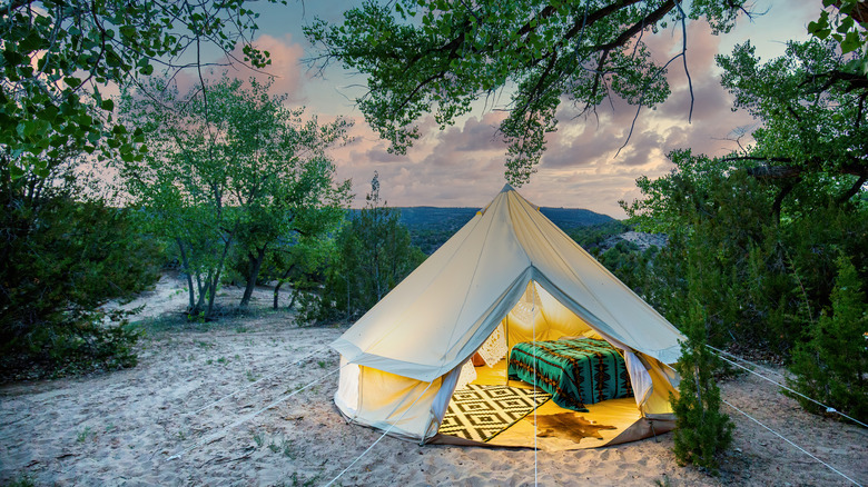 Yurt accommodation