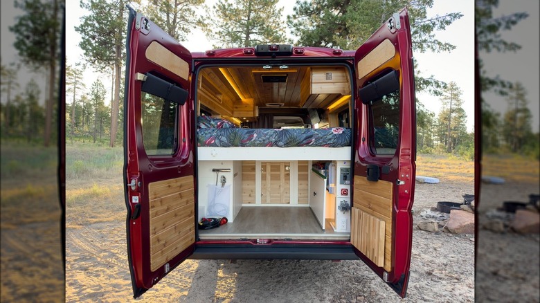 Inside a Boho Camper Van 