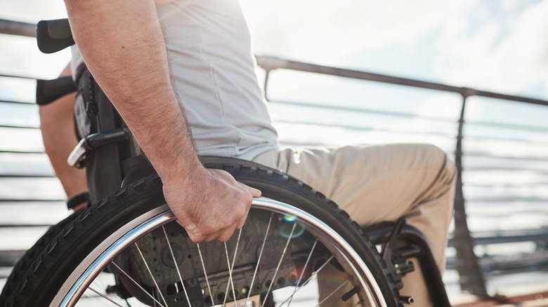 man in wheelchair