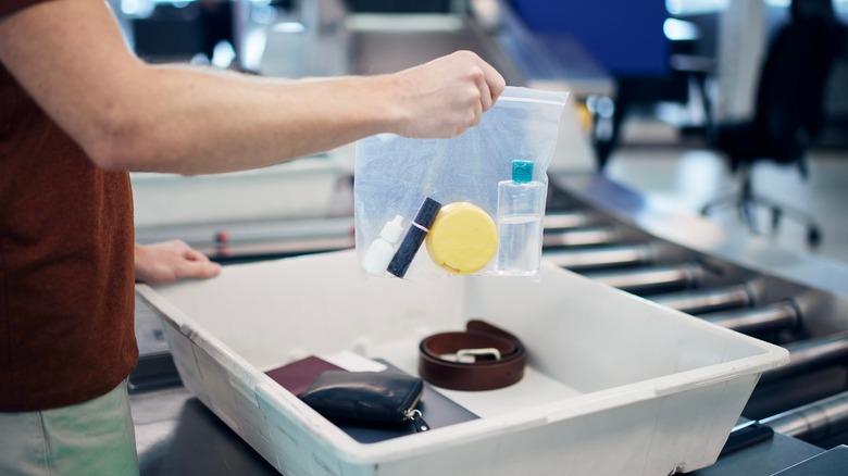 Security screening at the airport