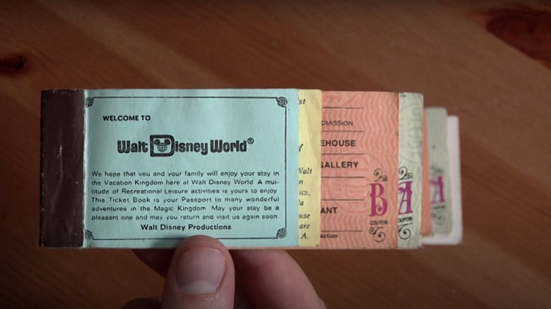 Old Disney World paper tickets