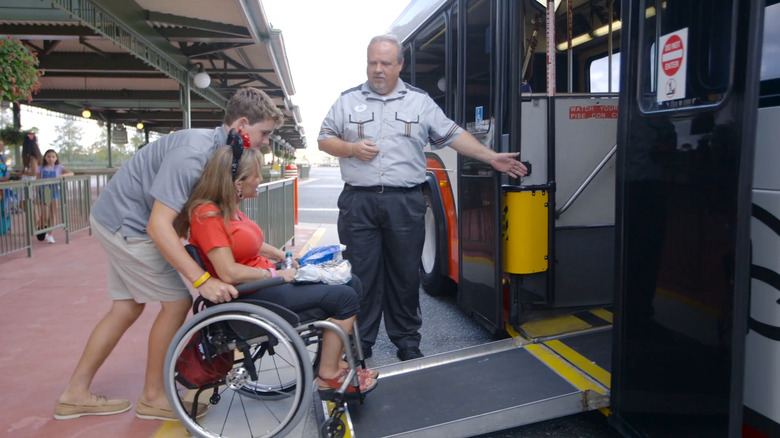 Wheelchair accessibility Walt Disney World bus