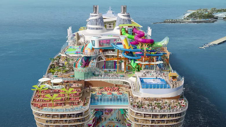cruise ship with biggest water park