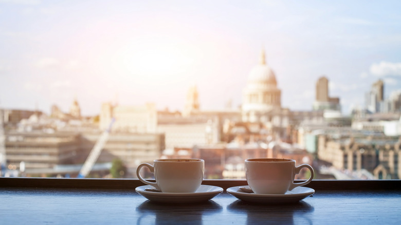 Cafe view of London