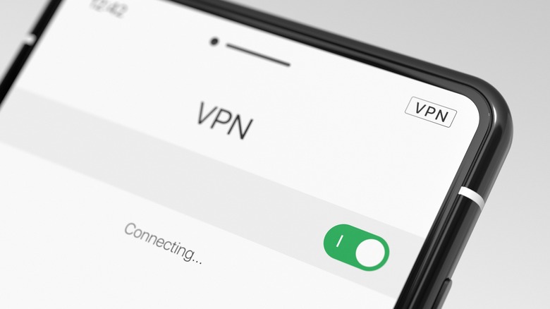 Phone enabling VPN