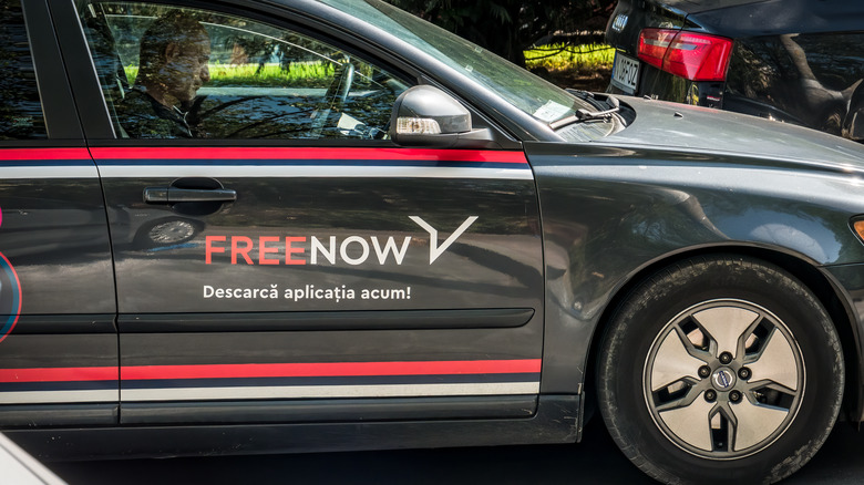 car labeled with freenow logo