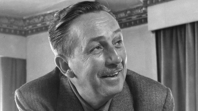 Walt Disney black white photo