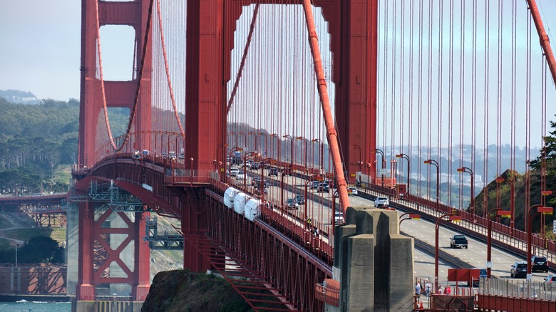 Traffic on Golden Gate Bridge