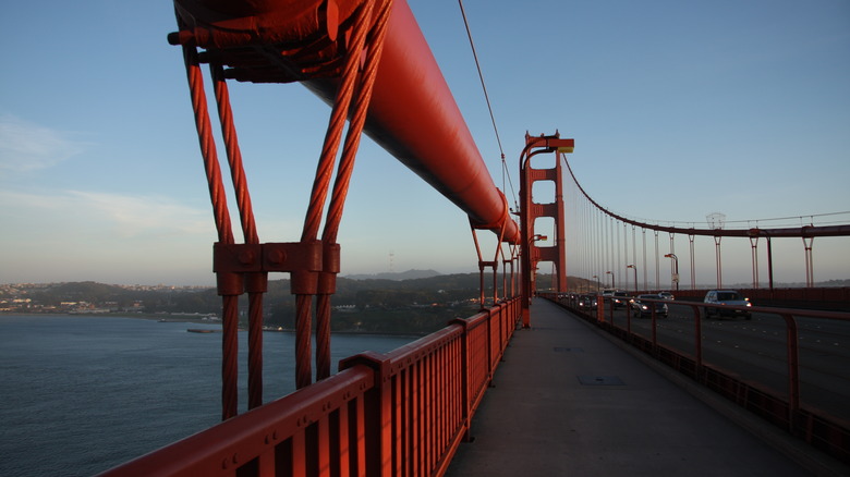 Walking path on Golden Gate Bridge