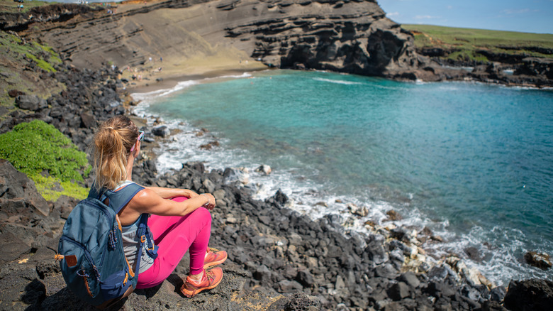 Woman hiking on Big Island