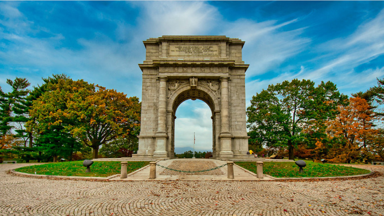 Memorial arch at Valley Forge