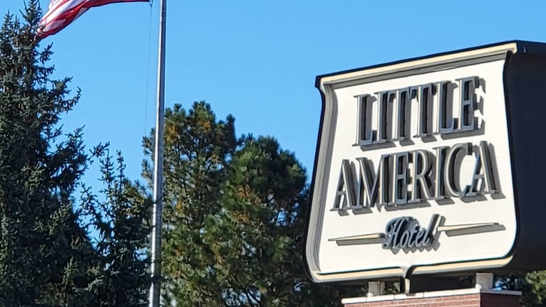 Little America Hotel sign