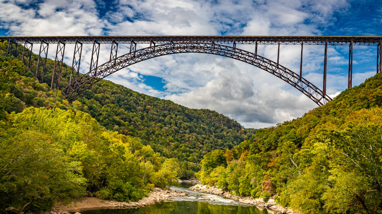 view of New River Gorge's bridge 