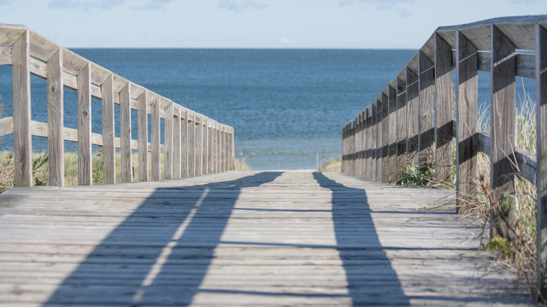 The boardwalk to Crane Beach