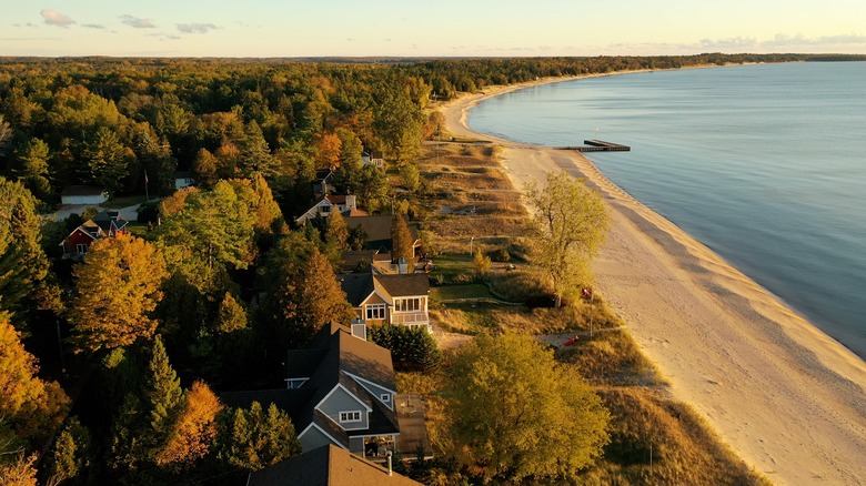 Typical Door County lakeshore scene