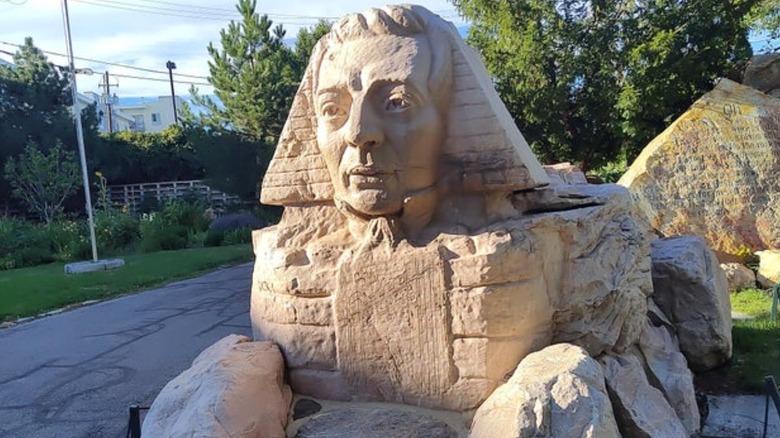 Joseph Smith sphinx statue