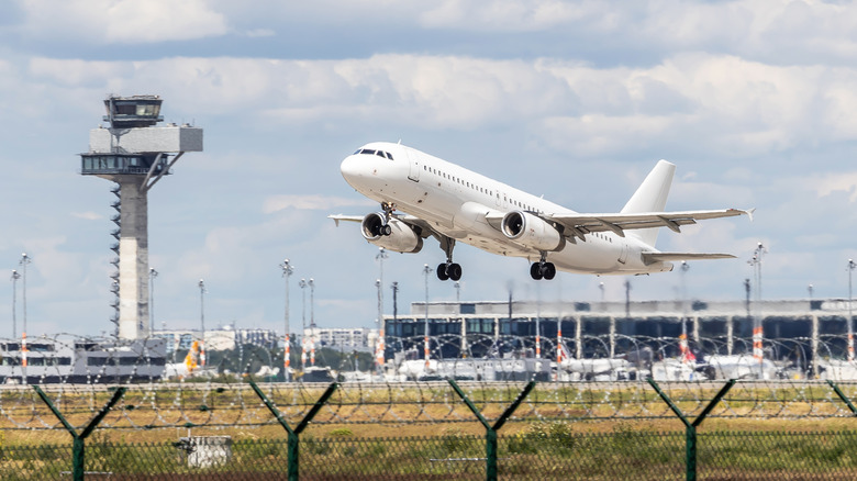 Airplane taking off