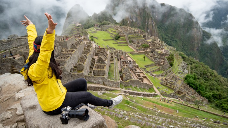  traveler at Machu Picchu