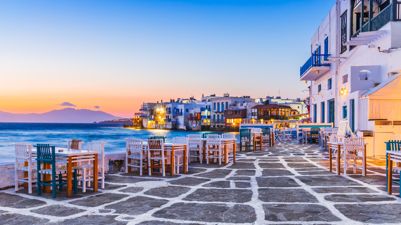 Little Venice waterfront on Mykonos