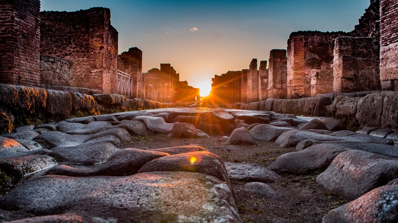 Ancient ruins of Pompeii, Naples