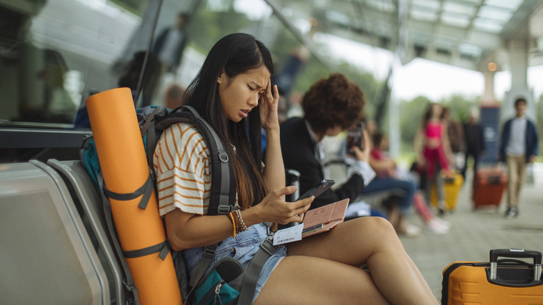 stressed out backpacker